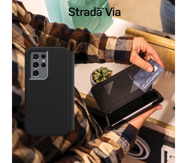 Otterbox Strada Via Series voor Samsung Galaxy S21 Ultra 5G, zwart