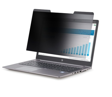 Startech.com Privacy Filter met Magneetbevestiging voor 16 Inch 16:10 Laptop, Omkeerbare Filter, Laptop Screen Protector, Kijkhoek 60 deg (+/- 30 deg), TAA, Blauw Licht Afscherming