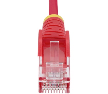 Startech.com 2,5m Dunne CAT6 Ethernet Kabel, Rood, Snagless, 100W PoE, UTP, LSZH, 28AWG Pure Koperdraad, Slim RJ45 Netwerk Patchkabel met Trekontlasting, Fluke Getest