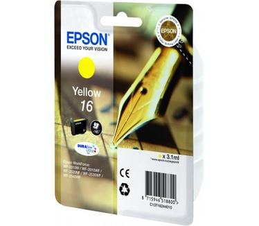 Epson Singlepack Yellow 16 DURABrite Ultra Ink