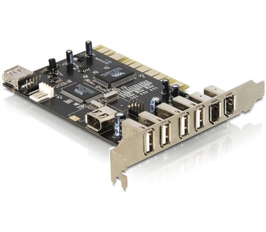 Delock PCI Card > 4x USB 2.0 + 2x FireWire