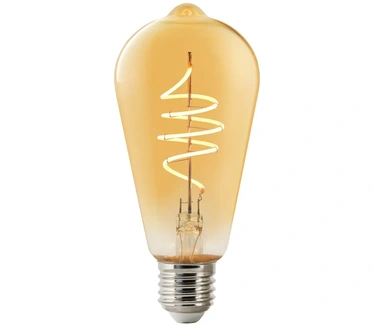 Nordlux ST64-lichtbron-smart-filament-E27-gold-deco spiral-2200K