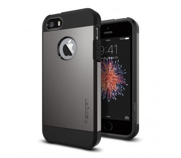 Spigen Tough Armor Apple iPhone SE Case - 041CS20188 - Gunmetal