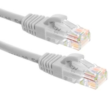 Eeconn Cat.6 U/UTP Patchkabel, AWG24, LSZH, Lichtgrijs, 1m