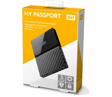 WD My Passport 3TB Zwart