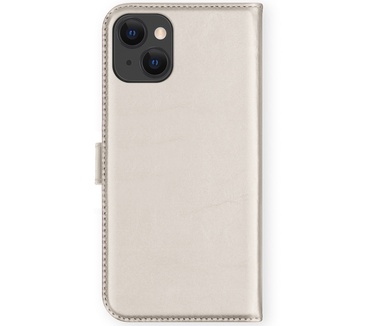 Selencia Echt Lederen Bookcase iPhone 13 Mini - Lichtgrijs
