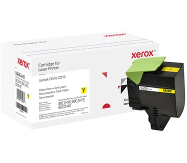 Xerox Everyday Geel toner met Hoog rendement, alternatief voor de Lexmark 80C2HY0; 80C2HYE; 80C0H40, van Xerox, 3000 pagina's - (006R04497)