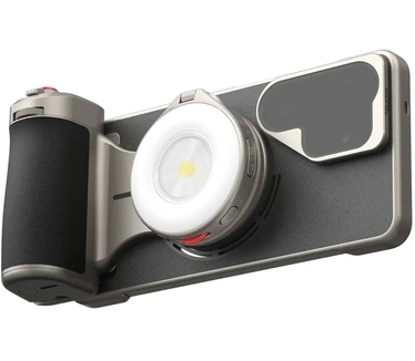 Telesin Master Grip voor Samsung S26 Ultra - Creator Combo met lamp en filter - Zwart