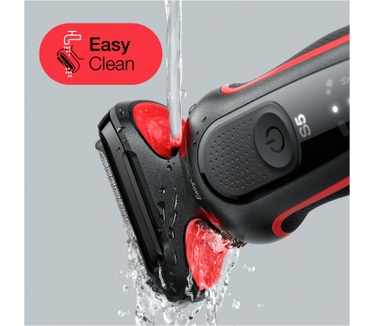 Braun Series 5 50-R1200s Elektrisch Scheerapparaat Met Precisietrimmer, Rood