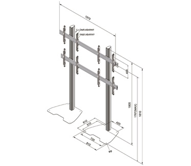 Newstar NeoMounts PRO videowall meubel