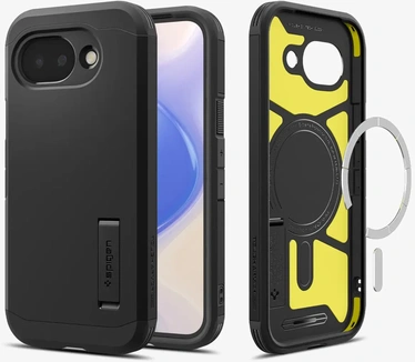 Spigen Spigen Tough Armor MagFit Back Cover Zwart Google Pixel 10a