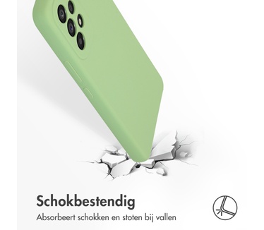 Accezz Liquid Silicone Backcover Samsung Galaxy A53 - Groen
