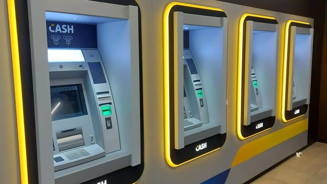 Geldautomaten in Hasselt, België. Bron; VRT