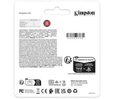 Kingston 128GB DataTraveler Kyson 220MB/s Metal USB 3.2 Gen 1