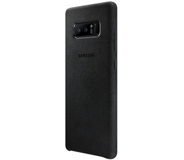 Samsung Galaxy Note 8 Alcantara leather cover Zwart