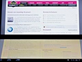 Sony Tablet P - kijkhoeken