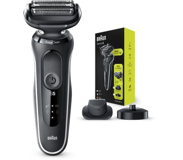 Braun Series 5 50-W4200cs Elektrisch Scheerapparaat Met Oplaadstandaard, Precisietrimmer, Wit