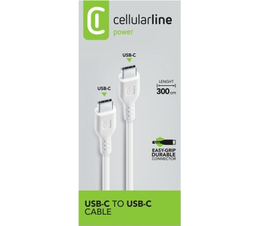 Cellular Line USBDATACUSBC2C3M Wit