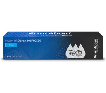 PrintAbout Huismerk Xerox 106R02599 Toner Cyaan