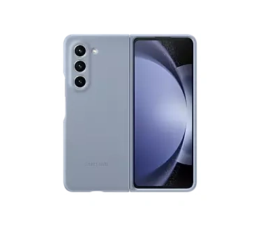 Samsung Galaxy Z Leren Back Cover Grijs/Blauw Fold 5