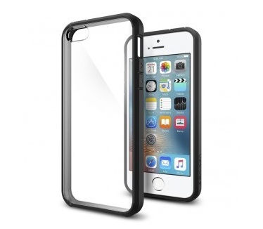 Spigen Ultra Hybrid Apple iPhone SE Case - 041CS20173 - Black