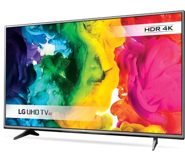 LG 55UH615V Zilver, Zwart