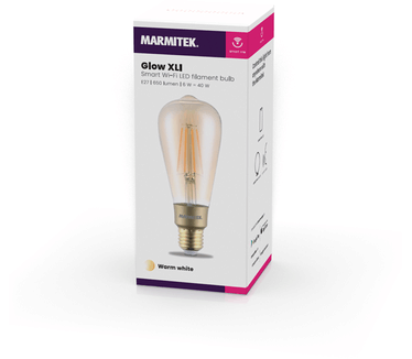 Marmitek GLOW XLI - Smart Wi-Fi LED filament bulb XL - E27 | 650 lumen | 6 W = 40 W