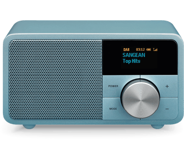 Sangean DAB+ / FM-RDS / Aux-in / Bluetooth Radio Houten Behuizing Blauw