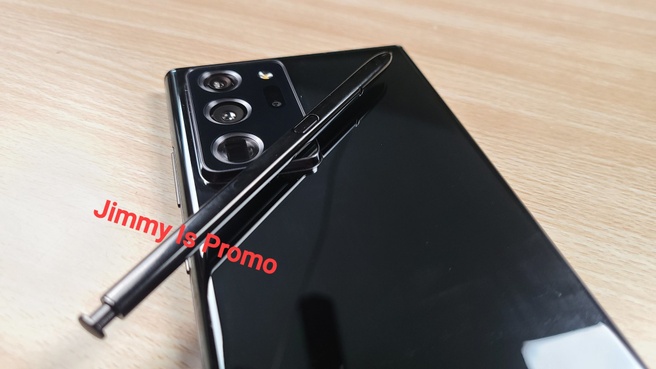 Samsung Galaxy Note 20 Ultra-foto's van Jimmy Is Promo