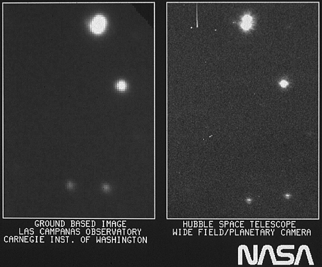 Hubble eerste foto