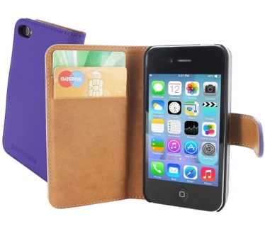 Mobiparts Premium Wallet Case Apple iPhone 4/4S Purple