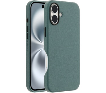 Otterbox Symmetry Series Cactus Leather voor MagSafe voor iPhone 16 Plus, Juniper Sprig (iPhone 16 Plus) Groen