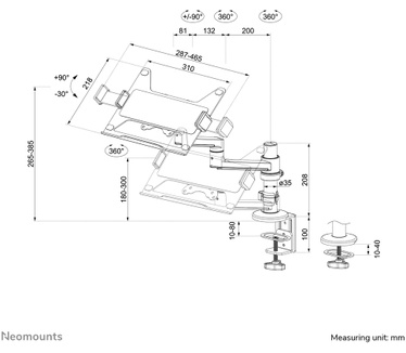 Neomounts by Newstar Neomounts by Newstar laptop bureausteun