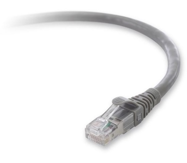 Belkin Cat.6a Patch Cable, 1 x RJ-45 Male, 1 x RJ-45 Male, 10ft, Grey
