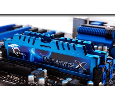 G.Skill RipjawsX G.Skill 32GB DDR3-1866. Intern geheugen: 32768 MB, Intern geheugentype: DDR3, Kloksnelheid geheugen: 1866 MHz. Geheugen voltage: 1.5 V. Hoogte: 40 mm
