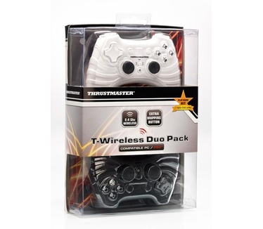 Gamepad T-Wireless Duo Pack PC / PS3 zwart & wit 2960705, PC, PlayStation 3