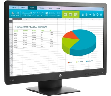 HP ProDisplay P203 (X7R53AA) Zwart