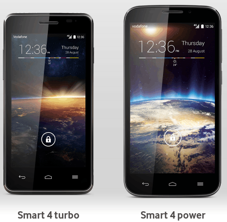 Vodafone Smart 4 Power en Turbo