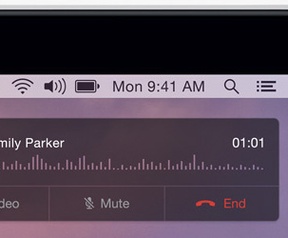 Apple OS X Yosemite bellen