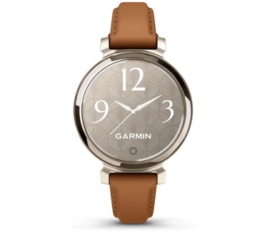 Garmin - 010-02839-02 - Lily 2 Cream Gold met geelbruine leren band, Grijs (Bruin)