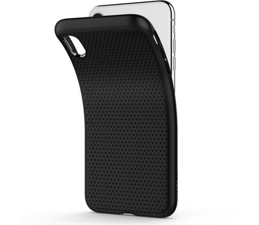 Spigen Liquid Air Case Matte Black iPhone XS (iPhone XS) Zwart