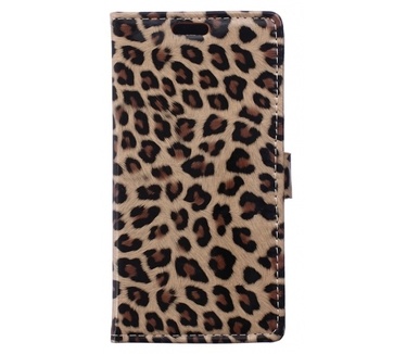 Kees Luipaard Print Portemonnee Hoesje Huawei P8