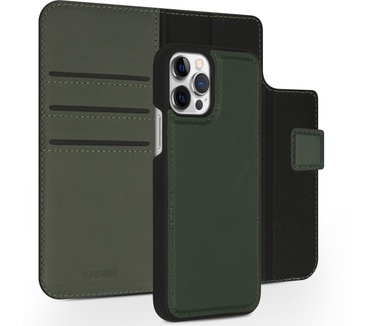 Accezz Premium Leather 2 in 1 Wallet Bookcase iPhone 12 (Pro) - Groen
