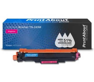 PrintAbout Huismerk Brother TN-243M Toner Magenta