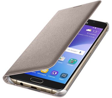 Samsung Galaxy A5 (2016) Flip Wallet (Galaxy A5) Goud