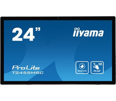 Iiyama ProLite T2455MSC-B1 beeldkrant Digitale signage flatscreen 61 cm (24") LED 400 cd/mÂ² Full HD Zwart Touchscreen