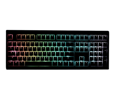 Ducky Shine 6 (Cherry Silver, RGB, Qwerty US) Zwart