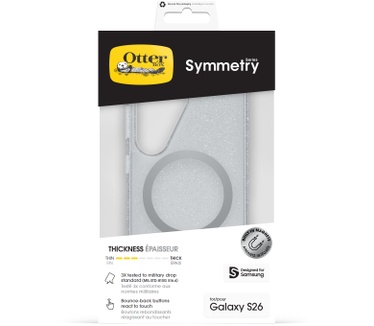 Otterbox Symmetry Clear Magnets Series voor Samsung Galaxy S26, Stardust (Galaxy S26 Ultra) Transparant