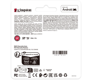 Kingston 1TB microSDXC Canvas Select Plus Gen3 150MB/s A1 kaart + adapter