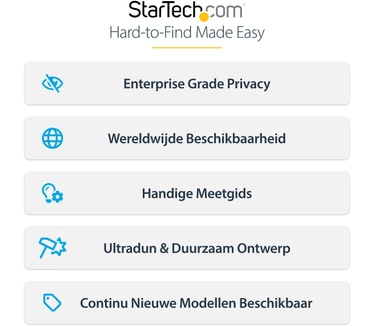 Startech.com 4-Way 13-inch Surface Pro 8/9/X Laptop Privacy Filter, Portrait/Landscape Modes, Touch-Enabled, Anti-Glans Security Filter, +/- 30 Graden Kijkhoek, 51% Blauw Licht Vermindering